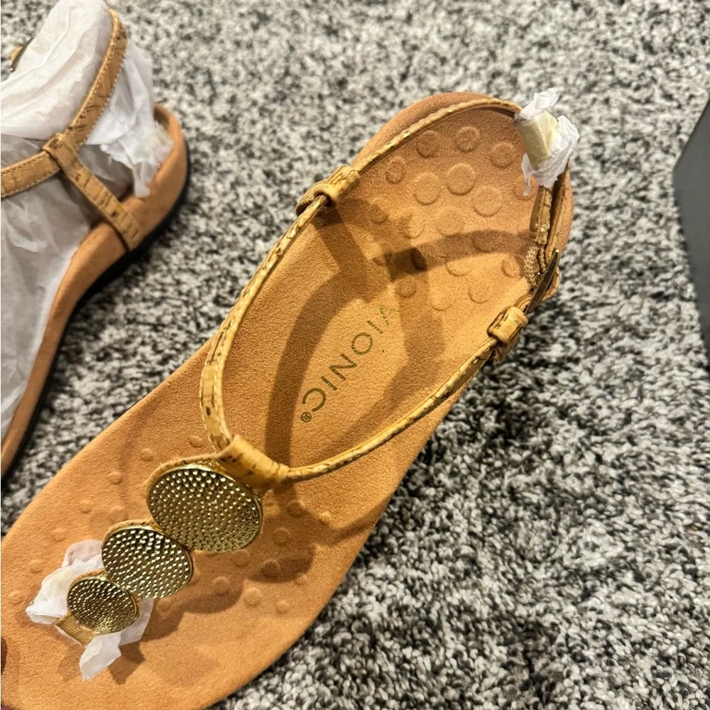 New in box VIONIC Lizbeth T-strap orthotic sandal size 8.5 - Picture 3 of 7